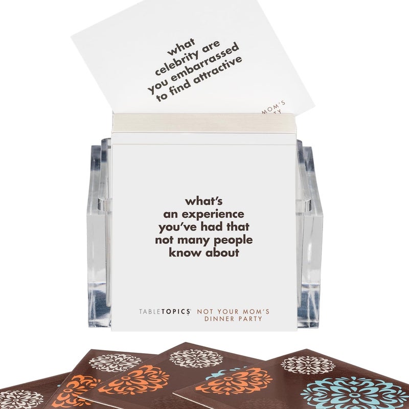TableTopics Not Your Momâ€™s Dinner Party Conversation Cards for Adults to Get to Know Each Other on a New Level, 135 Eye-Opening Questions for Friends at Parties, Unique Host Gift - Image 2